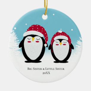 Sister Christmas Family Pinguine Dekoration