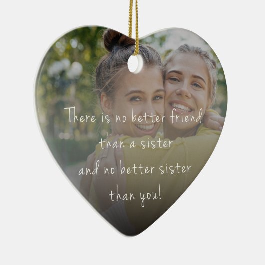 Sister Christmas Ornament - Photo keepsake 2023 (Rechts)