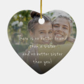 Sister Christmas Ornament - Photo keepsake 2023 (Hinten)