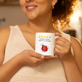 Sister custom text ladybug kaffeetasse
