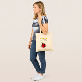 Sister custom text ladybug tragetasche