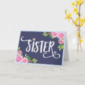 SISTER: Das schönste Wort dank Ihrer Karte (Gelbe Blume)