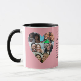 Sister Definition Foto Heart Collage Tasse