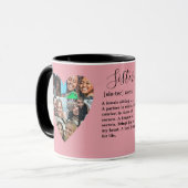 Sister Definition Foto Heart Collage Tasse (Vorderseite Links)