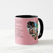 Sister Definition Foto Heart Collage Tasse (VorderseiteRechts)