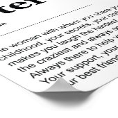 Sister-Definition Poster (Ecke)