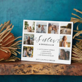Sister Definition Script Foto Collage Keepake Fotoplatte (Seite)