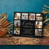 Sister Definition Script Foto Collage Keepake Fotoplatte (Seite)