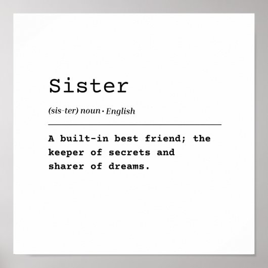 Sister - Ein gut ausgestatteter Freund Poster (Vorne)