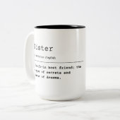 Sister - Ein gut ausgestatteter Freund Zweifarbige Tasse (Vorderseite Links)