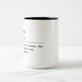 Sister - Ein gut ausgestatteter Freund Zweifarbige Tasse (Mittel)