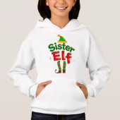 Sister Elf Fun Family Christmas Design Hoodie (Vorderseite)