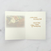 Sister Erntedank Blume Basket Feiertagskarte (Innenseite)