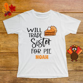 Sister Erntedank Pie Name Funny Baby T-shirt