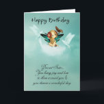 Sister Fairy Birthday Card With Doves Karte<br><div class="desc">Sister Fairy Birthday Card With Doves</div>