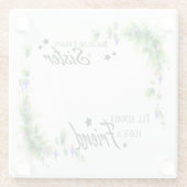 Sister-Foto-Kissen Glasuntersetzer (Rückseite)