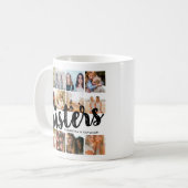 SISTER, Fotocollage und Namen Kaffeetasse (Vorderseite Links)