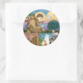 Sister Frances Blessing 5 Katzen Runder Aufkleber (Tasche)