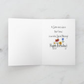 Sister Friendship Birthday Card Karte (Innenseite)