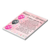 Sister Geem - 21. Geburtstag Notizblock (Rotiert)