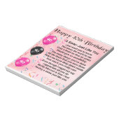 Sister Geem - 40. Geburtstag Notizblock (Rotiert)