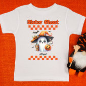 Sister Ghost Personalisiert Name Halloween-Geschen T-Shirt