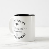 Sister Gift Long Distance Sister Gift Zweifarbige Tasse (Vorderseite Links)
