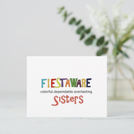 Sister Girlfriends Dependable Everlasting Postkarte (Stehend Vorderseite)