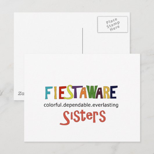 Sister Girlfriends Dependable Everlasting Postkarte (Vorne/Hinten)
