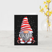 Sister Gnome Christmas Pajamas Matching Family Gro Karte (Gelbe Blume)