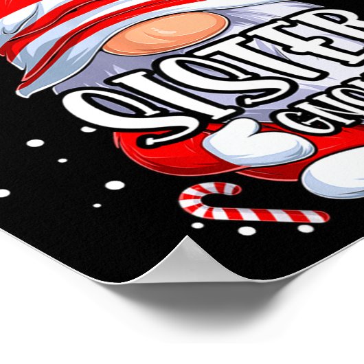 Sister Gnome Christmas Pajamas Matching Family Gro Poster (Ecke)