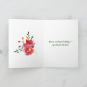 SISTER Happy Birthday mit Blume Karte (Innenseite)