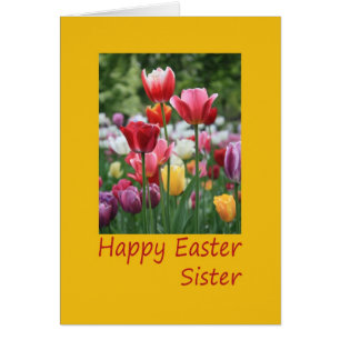 Sister Happy Oaster Tulip Karte