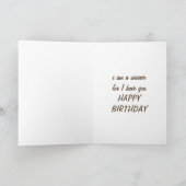 SISTER-I BIN EIN GEWINNER, DA ICH DU GLÜCKLICH BIR KARTE (Innenseite)