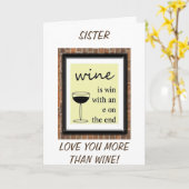 SISTER-I BIN EIN GEWINNER, DA ICH DU GLÜCKLICH BIR KARTE (Gelbe Blume)