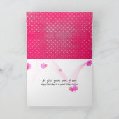 Sister in-Law Polka Dot Birthday Karte (Innenseite)