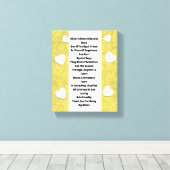 Sister Inspirational Canvas Print Leinwanddruck (Insitu (Holzboden))