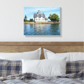 Sister Islands Lighthouse, New York Canvas Print Leinwanddruck (Insitu (Schlafzimmer))