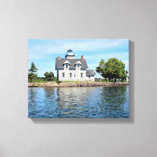 Sister Islands Lighthouse, New York Canvas Print Leinwanddruck (Vorderseite)
