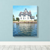 Sister Islands Lighthouse, New York Canvas Print Leinwanddruck (Insitu (Holzboden))