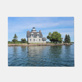 Sister Islands Lighthouse, New York Door Mat Fußmatte