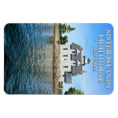Sister Islands Lighthouse, New York Flexi Magnet (Horizontal)