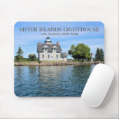 Sister Islands Lighthouse, New York Mousepad (Mit Mouse)