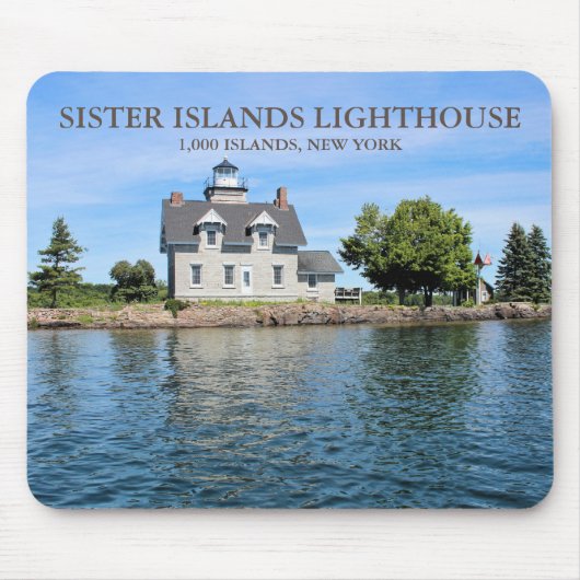 Sister Islands Lighthouse, New York Mousepad (Vorne)