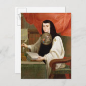 Sister Juana Ines de la Cruz Postkarte (Vorne/Hinten)