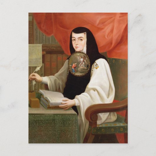 Sister Juana Ines de la Cruz Postkarte (Vorderseite)