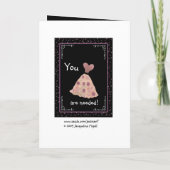 SISTER - Junior Bridesmaid - Peach and Mauve Dress Einladung (Rückseite)