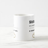 Sister - Lebenslanges bester Freund Kaffeetasse (Mittel)