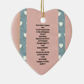 Sister Marshmallow Herz Keramik Ornament (Rechts)