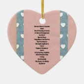 Sister Marshmallow Herz Keramik Ornament (Vorne)